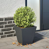 Fioriera Vidaxx 30x30x30 cm acciaio antracite