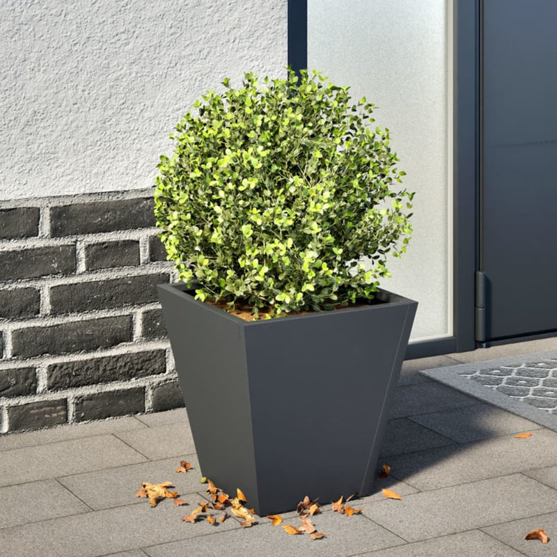 Jardinera vidaxx 30x30x30 cm acero antracita