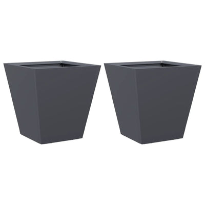 Vidaxl Fioters 2 ST 30x30x30 cm Antracite in acciaio