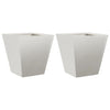 Plantadores Vidaxl 2 ST 30X30X30 CM Acero inoxidable