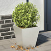 Plantadores Vidaxl 2 ST 30X30X30 CM Acero inoxidable