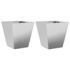 Vidaxl plantenbakken 2 st 30x30x30 cm gegalvaniseerd staal