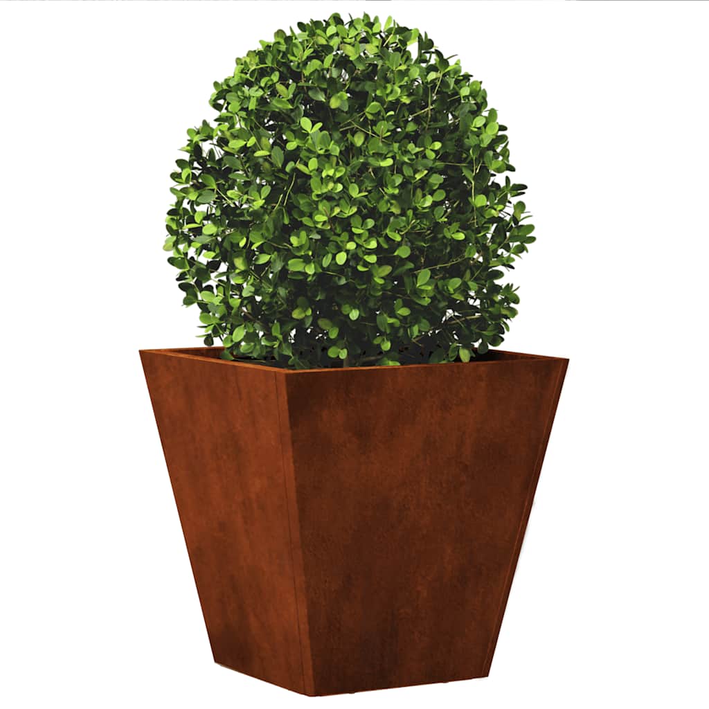 Vidaxl plantenbak 30x30x30 cm weervast staal