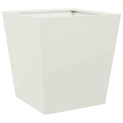 Casella di pianificazione Vidaxl 40x40x40 cm acciaio bianco