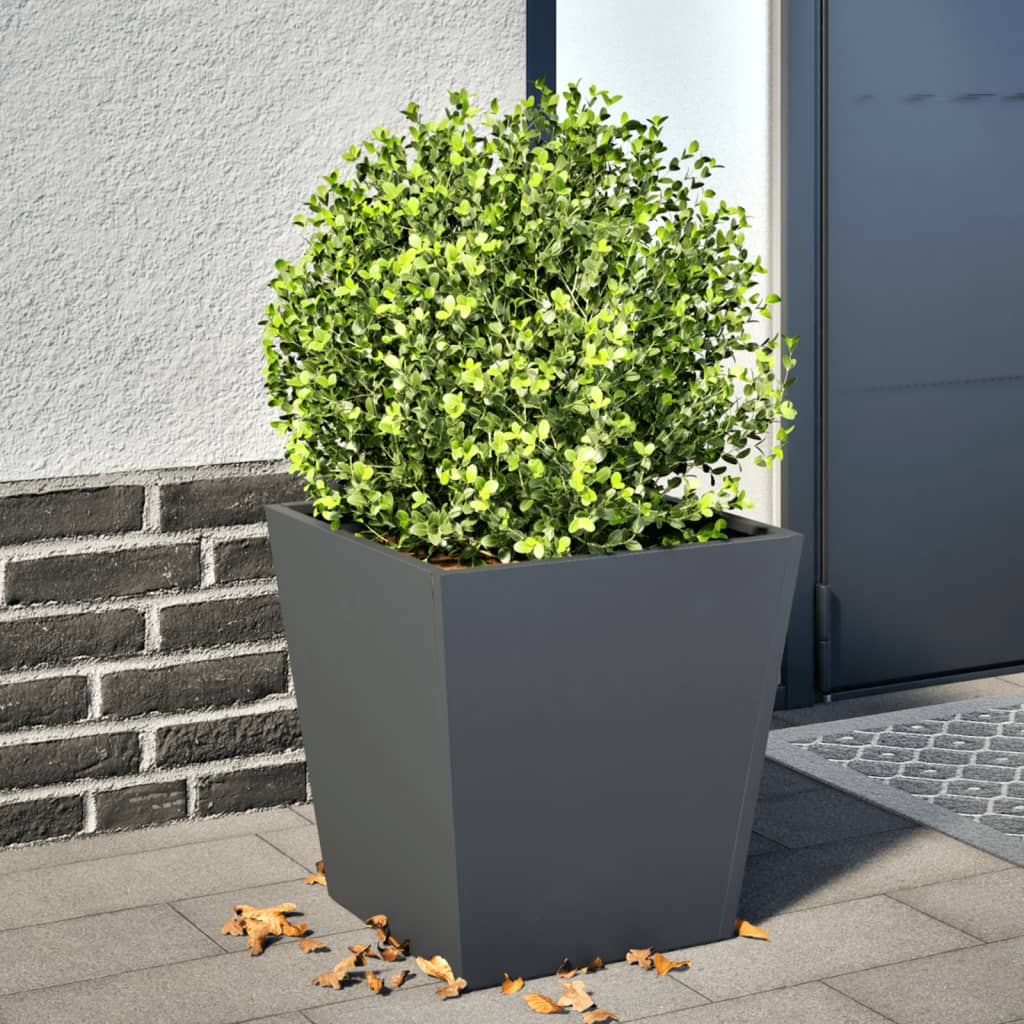 Vidaxl Planning Box 40x40x40 cm de acero antracita