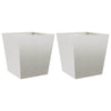 Plantadores Vidaxl 2 ST 40x40x40 cm de acero inoxidable