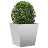 Banco de plantas Vidaxl 40x40x40 cm de acero galvanizado