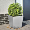 Banco de plantas Vidaxl 40x40x40 cm de acero galvanizado