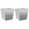 Vidaxl plantenbakken 2 st 40x40x40 cm gegalvaniseerd staal