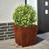 Vidaxl fioriere 2 ST 40x40x40 cm Acciaio meteo