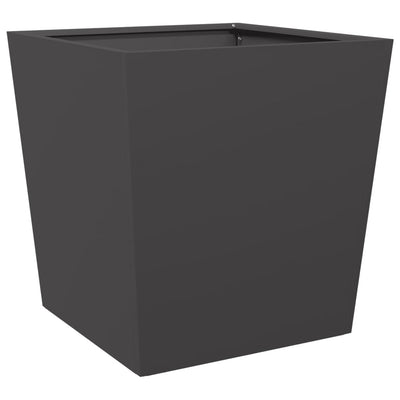Scatola di pianificazione Vidaxl 50x50x50 cm in acciaio nero