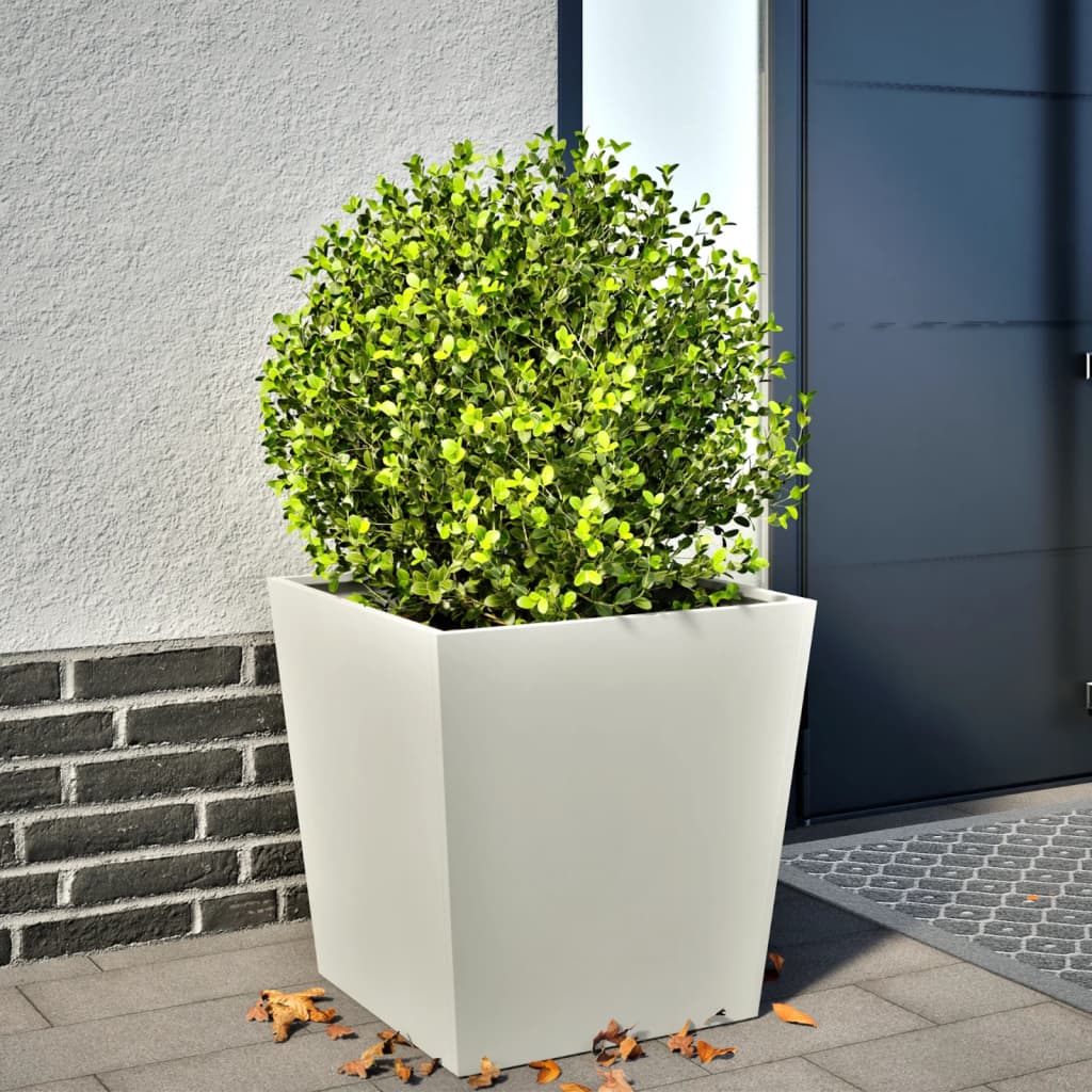 Vidaxl Planning Box 50x50x50 cm de acero blanco