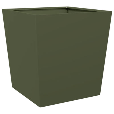 Vidaxl Planning Box da 50x50x50 cm in acciaio verde oliva