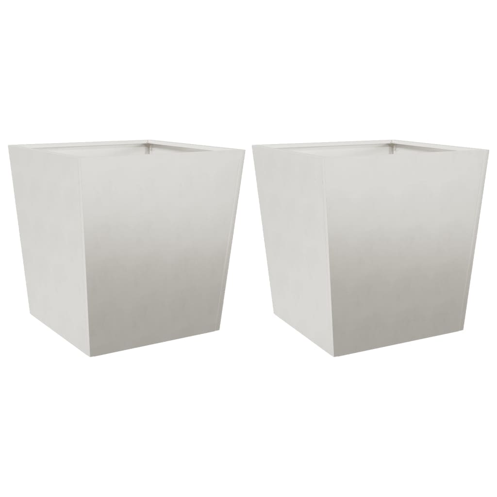 Plantadores Vidaxl 2 ST 50X50X50 CM Acero inoxidable