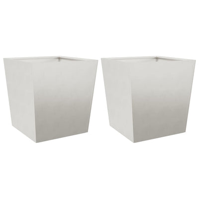 Vidaxl fioriere 2 St 50x50x50 cm in acciaio inossidabile