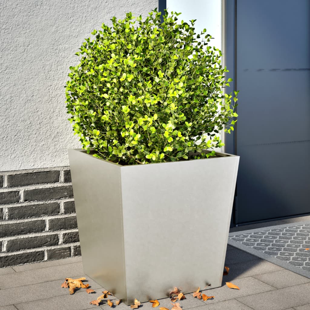 Plantadores Vidaxl 2 ST 50X50X50 CM Acero inoxidable