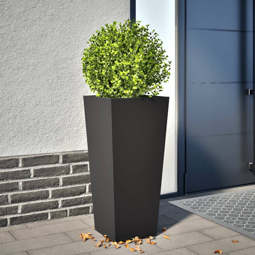 Vidaxl Planning Box 35x35x75 cm de acero negro