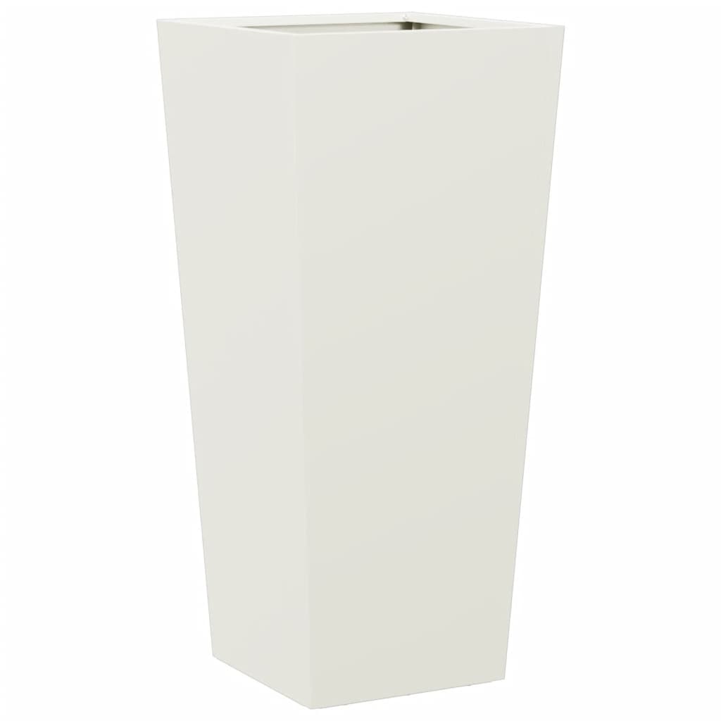 Scatola di pianificazione Vidaxl 35x35x75 cm in acciaio bianco