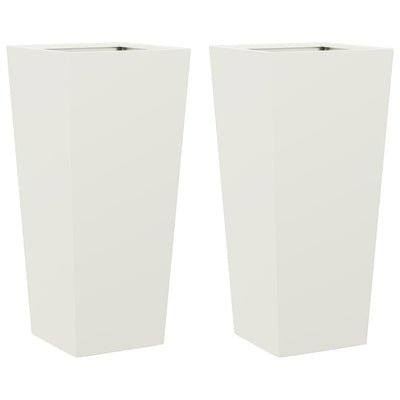 Vidaxl Fioter 2 ST 35x35x75 cm acciaio bianco