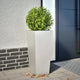 Vidaxl Planter 35x35x75 cm de acero inoxidable