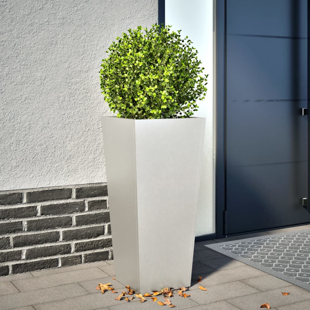 Vidaxl Planter 35x35x75 cm de acero inoxidable