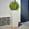 Plantadores Vidaxl 2 ST 35x35x75 cm de acero inoxidable