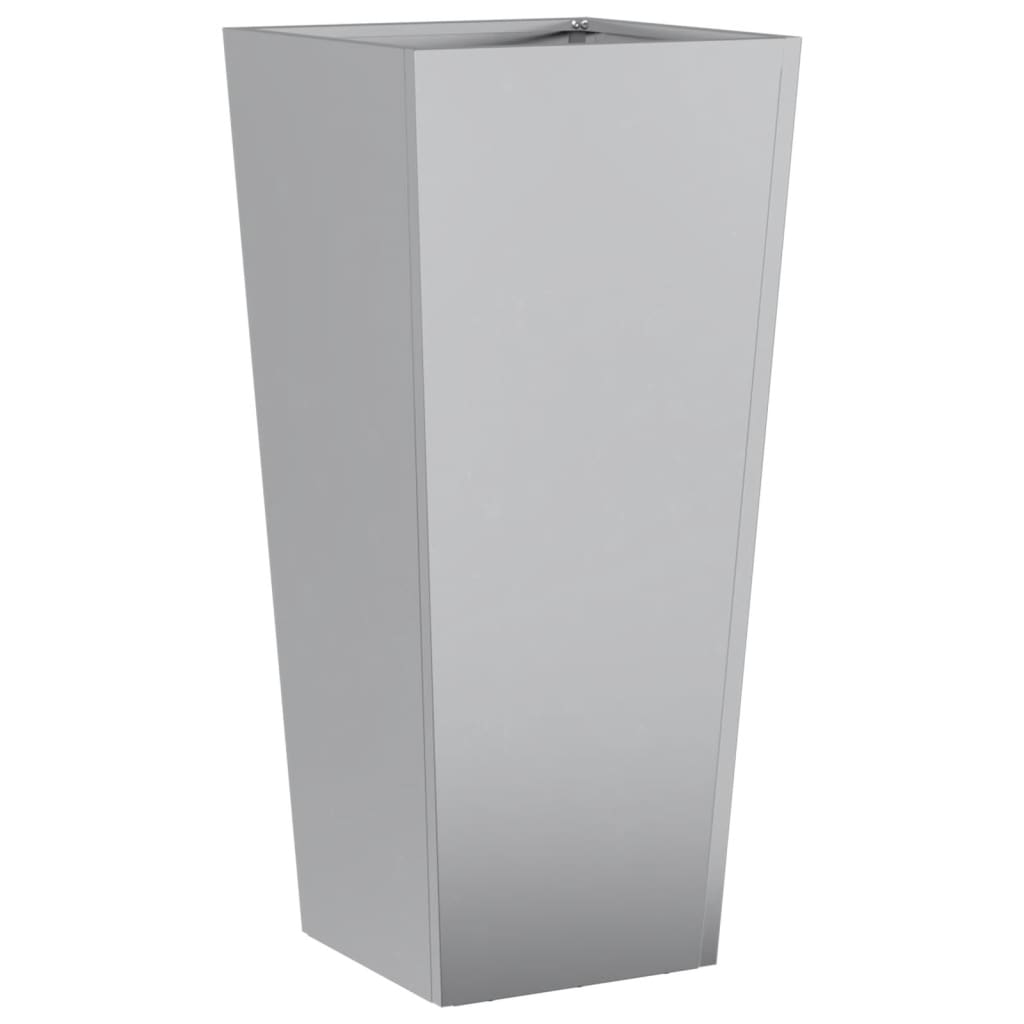 Vidaxl fioriera 35x35x75 cm in acciaio zincato