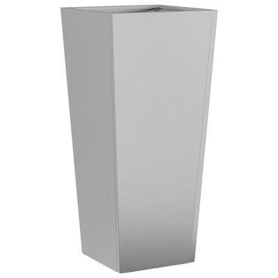 Vidaxl fioriera 35x35x75 cm in acciaio zincato