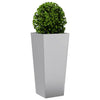 Vidaxl fioriera 35x35x75 cm in acciaio zincato
