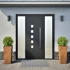 Vidaxl Fioters 2 ST 35x35x75 cm Acciaio meteo