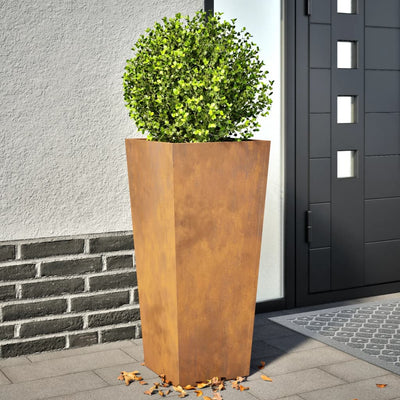 Vidaxl Fioters 2 ST 35x35x75 cm Acciaio meteo
