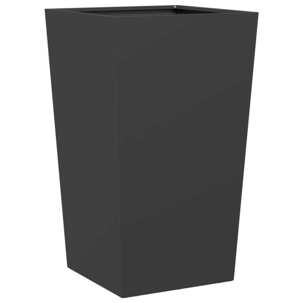 Casella di pianificazione Vidaxl 45x45x75 cm in acciaio nero