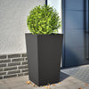 Casella di pianificazione Vidaxl 45x45x75 cm in acciaio nero