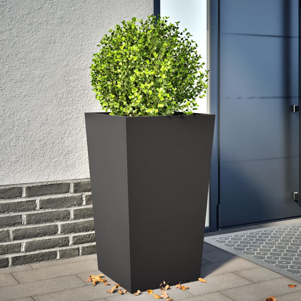Casella di pianificazione Vidaxl 45x45x75 cm in acciaio nero