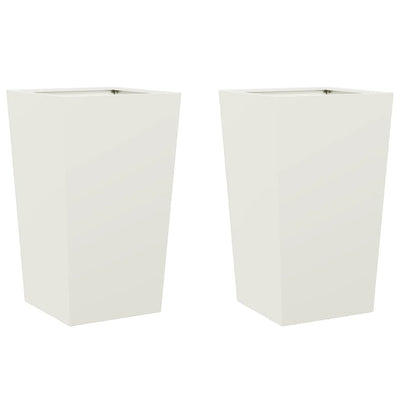 Vidaxl Fioters 2 ST 45x45x75 cm acciaio bianco