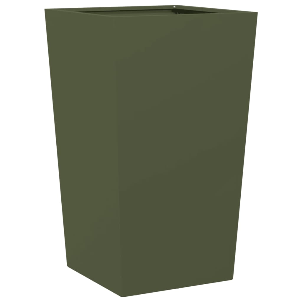 Vidaxl Planning Box 45x45x75 cm de acero verde oliva verde