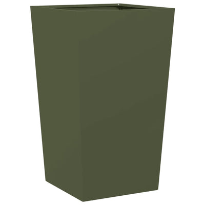 Scatola di pianificazione Vidaxl 45x45x75 cm in acciaio verde oliva