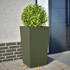 Vidaxl Planning Box 45x45x75 cm de acero verde oliva verde