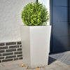 Plantadores Vidaxl 2 St 45x45x75 cm de acero inoxidable