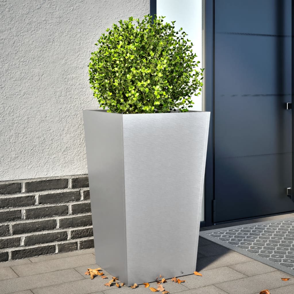 Casella di pianificazione Vidaxl 45x45x75 cm in acciaio zincato