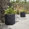 Plantadores Vidaxl 2 ST HEXAGON 46X40X45 CM ACERO NEGRO