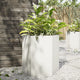 Vidaxl Plannet Hexagon 46x40x45 cm de acero blanco