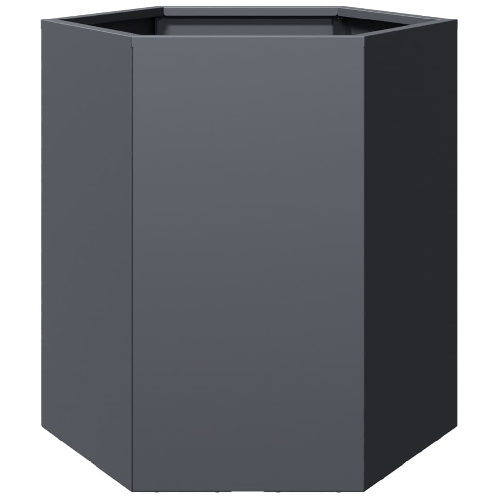 Vidaxl Plannet Hexagon 46x40x45 cm de acero antracita