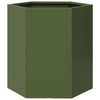 Vidaxl Plannet Hexagon 46x40x45 cm de oliva de acero verde