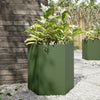 Vidaxl Plannet Hexagon 46x40x45 cm de oliva de acero verde