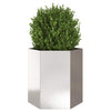 Vidaxl Plannet Hexagon 46x40x45 cm de acero inoxidable