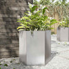 Vidaxl Plannet Hexagon 46x40x45 cm de acero inoxidable