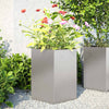 Plantadores Vidaxl 2 St Hexagon 46x40x45 cm de acero inoxidable