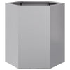 Vidaxl Plannet Hexagon 46x40x45 cm de acero galvanizado