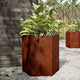 Vidaxl Planners 2 St Esagono 46x40x45 cm Acciaio meteorologico
